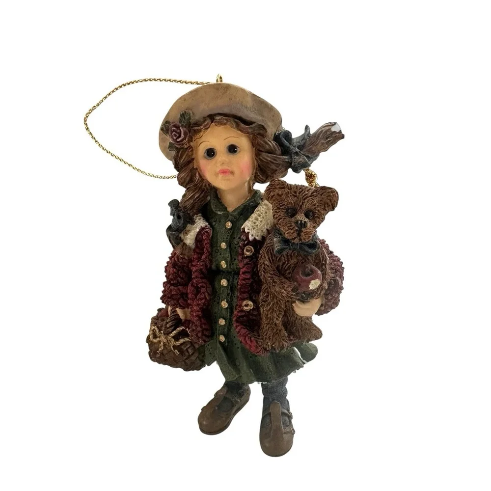 BOYDS BEAR YESTERDAYS CHILD‎ DOLLSTONE CANDICE MATTHEW GATHER APPLES ORN 25851